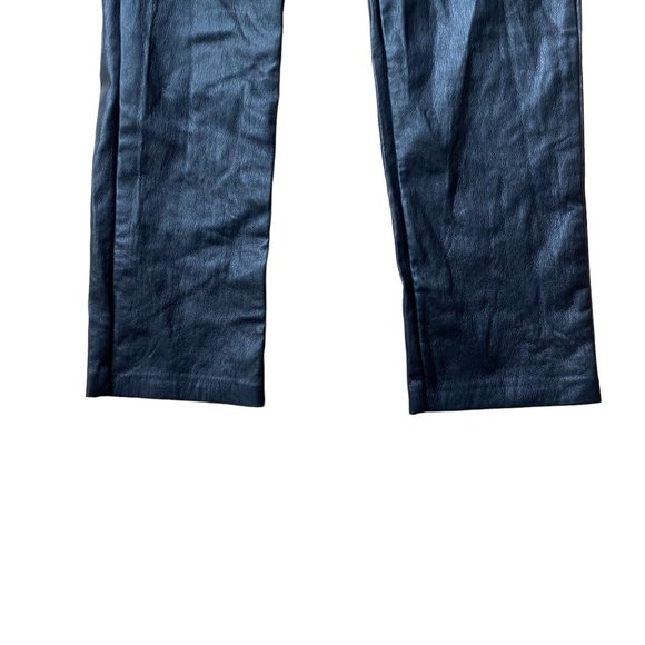 Aritzia Wilifred Vegan Leather Melina Pant High Waist Biker Celeb Goth Mobwife-0 - Picture 4 of 14
